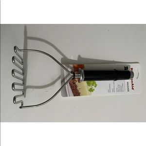 KITCHENAID Potato Masher Stainless Steel Black